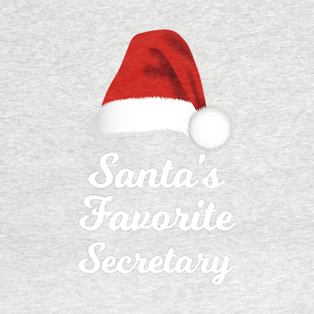 Santa's Favorite Secretary Funny Christmas by lightbulbmcoc